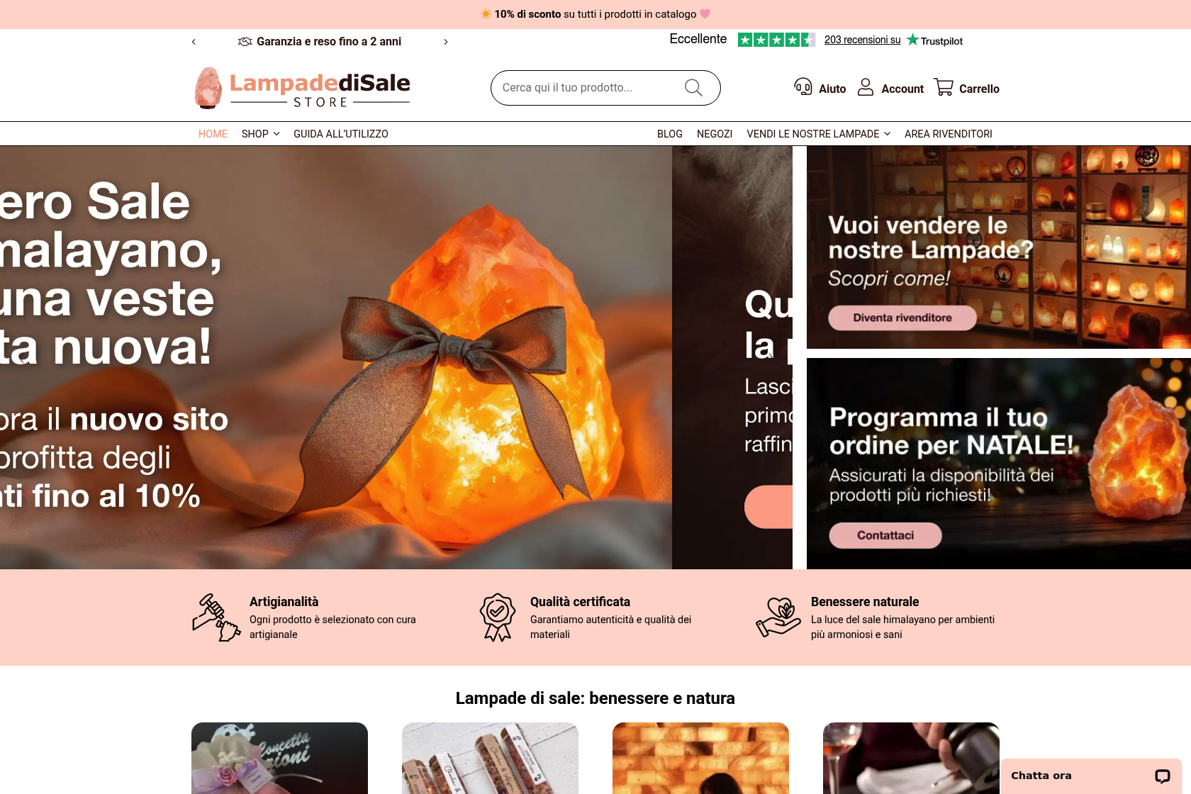 Screenshot lampadedisalestore.it