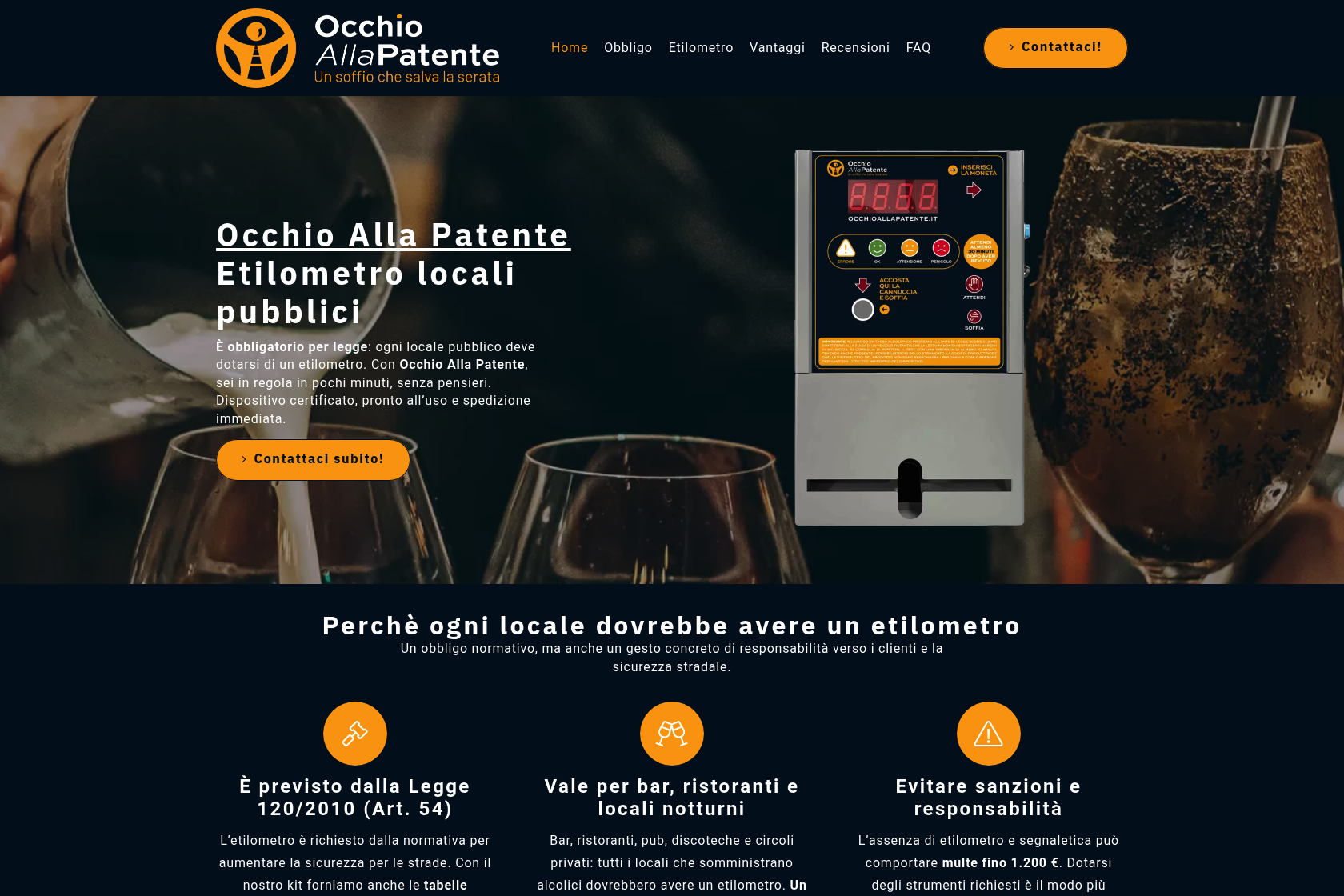 Screenshot occhioallapatente.it