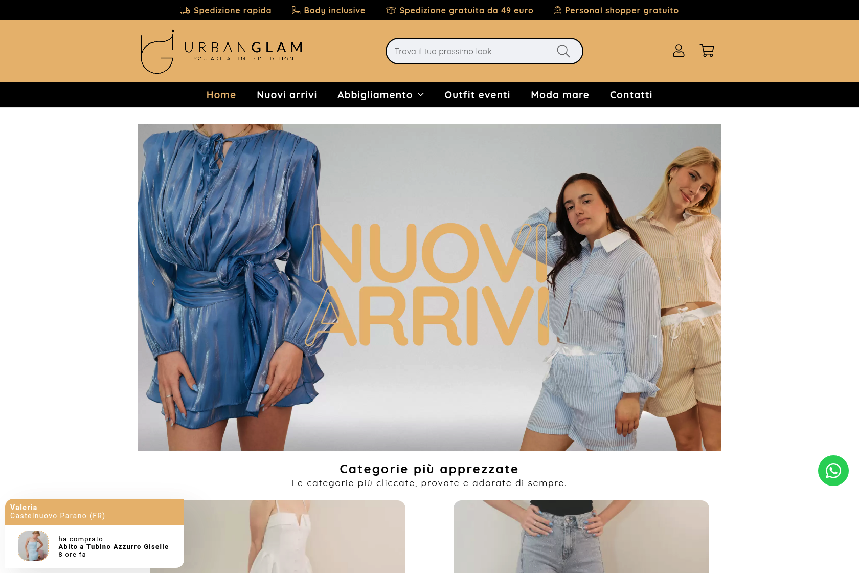 Screenshot urbanglamabbigliamento.it